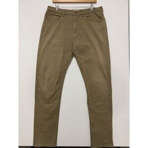 Flint and Tinder Chino Pants Mens 34x32 Khaki Tan Tapered Fit Stretch Casual
